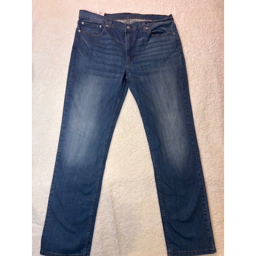 Levis 505 Mens Straight Leg Blue Denim Jeans Size 38x34